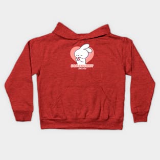 Love is in the Air: Somebunny Loves You! Kids Hoodie